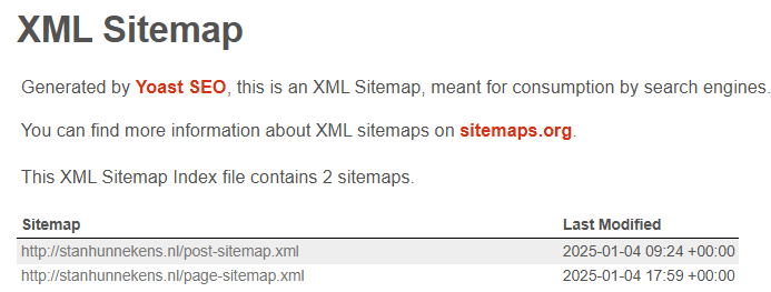 Sitemap index stanhunnekens.nl